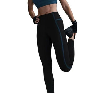 Nike One Dri Fit Womens Black 7/8 High Rise Leggings X-Large NWT MSRP 70